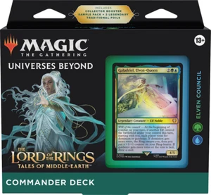 MTG MAGIC THE GATHERING THE IL SIGNORE DEGLI ANELLI DECK COMANDANTE CONSIGLIO ELFICO - Foto 1 di 1