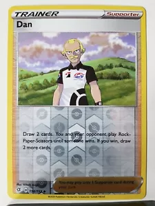 REVERSE HOLO Dan 158/192 - NM - Rebel Clash Pokemon Card - $2 Flat Shipping - Picture 1 of 2