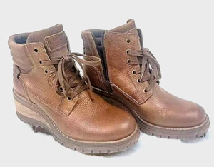 Bullboxer B-52 Leder Damen Keilabsatz Stiefel Braun Gr. US 9 *fällt klein aus 8,5* - Bild 1 von 13