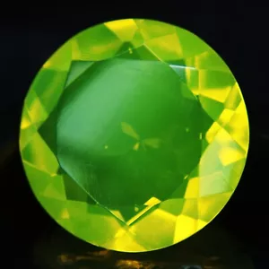 Neon Yellow Fire Australian Natural Opal Round Shape Loose Gemstones 75.90 Ct - Picture 1 of 6