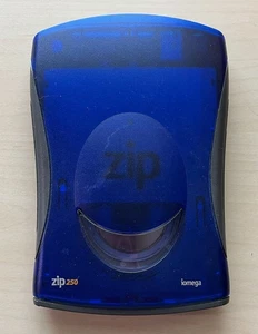 Iomega Zip 250 Napęd zewnętrzny USB / SCSI z zasilaczem i kablem USB - Testowany - Zdjęcie 1 z 5