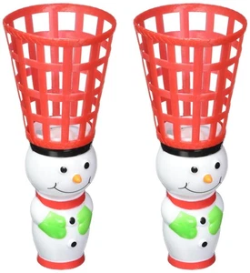 SNOWMAN POP & Catch Game - 2 Lanzadores y 4 Bolas - Juegos de Pelotas para Niños - Imagen 1 de 2