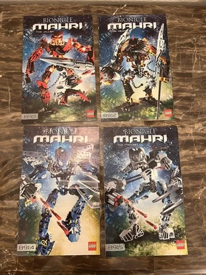 LEGO Bionicle Mahri Instructions Only Lot of 4: 8911 8912 8914 8915 Manuals 2007 - Image 1 of 4
