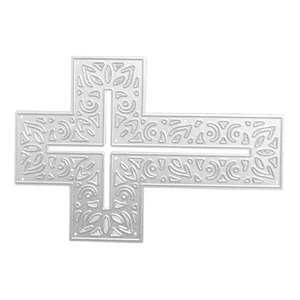 Easter Cross Metal Cutting Stencil Template Mold Carbon Steel for - Picture 1 of 8