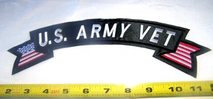 U.S. Army Military Veteran Motorrad Weste 11" Rocker Patch - Bild 1 von 2