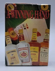 Spielkarten Vintage A Winning Hand Fleischmann's ungeöffnete Packung Pokergröße - Bild 1 von 4