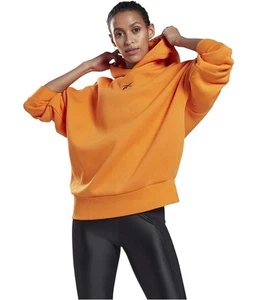 Reebok Damska Studio Restorative Oversize Bluza z kapturem, Pomarańczowa, Small - Zdjęcie 1 z 2