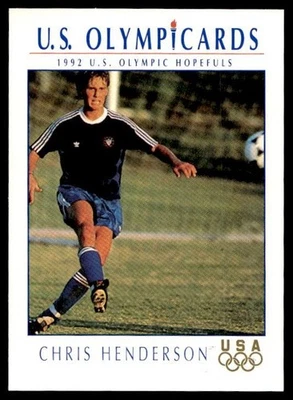 Impel Olympicards 1992 Chris Henderson #67 EE. UU. Foto 1 de 2