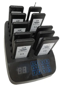 Loukiene Restaurant Pager System, 10 Wireless Beepers 2AZSV-F-101 - Picture 1 of 4