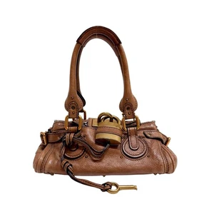 CHLOÉ Paddington Small Brown Leather Shoulder Bag - Picture 1 of 18