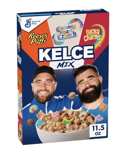 General Mills Kelce Brothers Mezcla Cereal 11.5 OZ Caja Edición Limitada Nuevo Sellado - Imagen 1 de 2