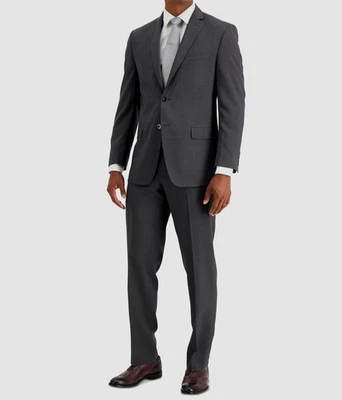 Marc New York Hombre Gris Ajuste Moderno Juego de 2 Piezas 38S 31W X 30L Foto 1 de 4