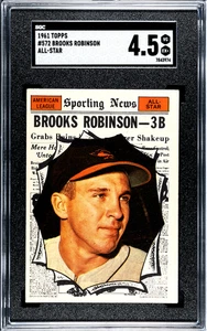 1961 Topps All-Star #572 Brooks Robinson Baltimore Orioles HOF SGC 4.5 - Picture 1 of 2