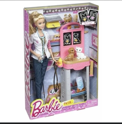 Barbie Carreras Mascota Veterinario Juego - Barbie Clínica para Mascotas con Muñeca y Accesorios - CCP70 Foto 1 de 4