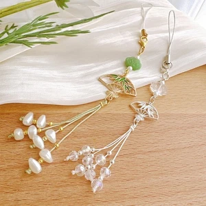 Luxurious Shell Pendant Bag and Phone Decoration Unique Phone Lanyard Accessory - Photo 1 sur 10