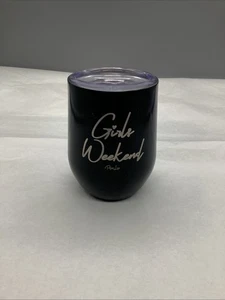 Vaso de vino de acero inoxidable aislado de fin de semana Piper Lou Girls NUEVO - Imagen 1 de 5