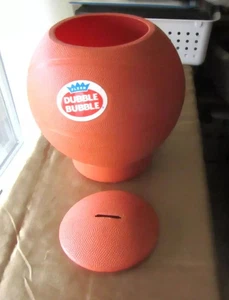 Dubble bubble chewing double gum candy ads 9 " basketball display coin bank - Picture 1 of 2