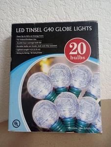 20 Lametta 40 Kugel Lichter Weihnachten Innen und Außen  - Bild 1 von 4