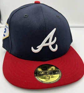 Atlanta Braves 2021 MLB Jackie Robinson  New Era 59FIFTY Fitted Hat 7⅛ New - Picture 1 of 4
