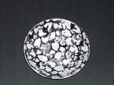 Small Early 1860 - 1885 Lavender Sponged Spatterware Under Plate Staffordshire  - Image 1 of 2