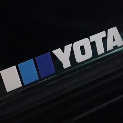Calcomanía adhesiva de vinilo retro azul TRD rayas para Toyota, YOTA Foto 1 de 4