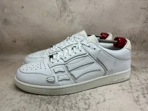 Amiri Skel Top Low Leder Sneaker Triple White Vintage Bones Skeleton Herren - Bild 1 von 19