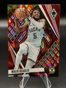 2023-24 Panini Phoenix #175 Malik Beasley Phoenix Red Cracked Ice Bucks - Bild 1 von 2