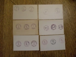 U.S. NAVY WAR SHIPS POST MARKS 1941LOT OF 6 DIFFERENT RARE SHIPS FREE - Picture 1 of 3