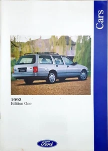 FORD Cars range catalogue brochure 1992 FA221/152 - Picture 1 of 1