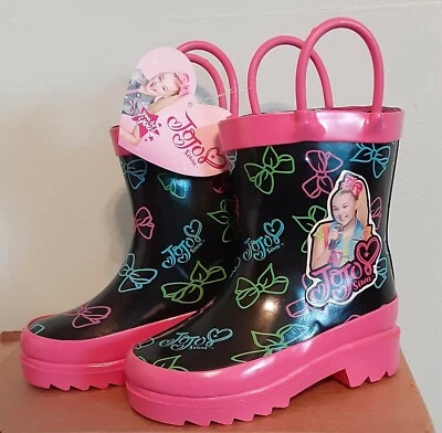 BOTAS DE LLUVIA NUEVAS PARA NIÑOS PEQUEÑOS TALLA 5 NICKELODEON JoJo nuevas con etiquetas Foto 1 de 4