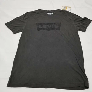 Levi's Men's Slim-Fit T-Shirts Short Sleeve Crew Neck Black Size S NEW - Picture 1 of 7