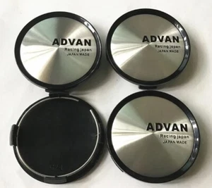 4 pcs 74 mm for Advan Racing Silver Alloy Wheel Center Caps Rim Hub Caps Badge - Picture 1 of 7