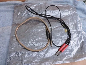 Lot of 2 Vintage Audio Cables with M642 1/4" Jacks High Quality, 1 is Shielded - Picture 1 of 4
