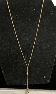 Beautiful Gold MONET Lariat Necklace Jewelry Chain - Picture 1 of 9
