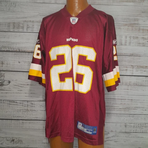 Reebok Jersey Mens Large NFL Equipment Maroon Washington Redskins Portis #26 Cover