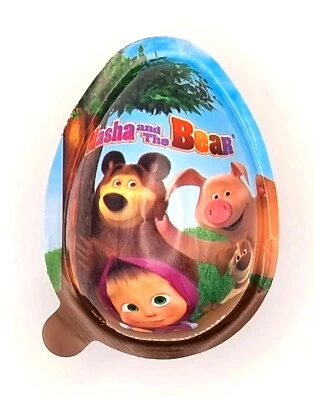 MASHA & THE BEAR SURPRISE EGGS WITH TOY KIDS PARTY BAGS HALAL EASTER EGG HUNT - Image 1 of 4