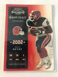 2002 Playoff Contenders Travis Henry Sample Card #2 Buffalo Bills - Foto 1 di 2