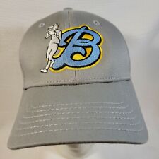 Women's A-Flex Gray Hat Cap Sz S/M Baseball Logo Ivory Authentic Sports Headwear