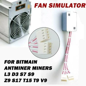 1Pc 4Pin Fan Simulator for Bitmain Antminer Miners L3 D3 S7 S9 Z9 S17 T15 T9 V9 - Picture 1 of 9