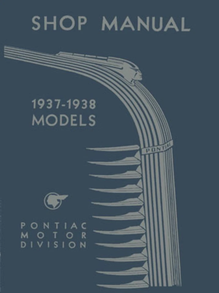 1937 1938 Pontiac Shop Service Repair Manual Book Engine Drivetrain Electrical - Image 1 of 1