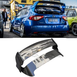 For 08up Subaru Impreza GRB WRX STI Carbon Fiber Rear Spoiler Wing +Brake Light  - Imagen 1 de 12