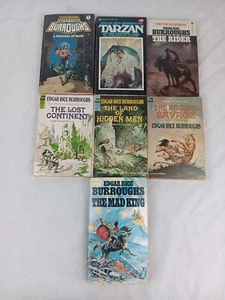 Edgar Rice Burroughs Books Lot 7 Books. The Rider The Mad King Fast Shipping - Picture 1 of 11