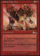 1x Ghitu War Cry NM, English MTG Urza's Legacy