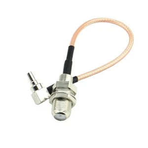 CRC9/TS9 to F Cable RG316 Type 15cm Female Male RA 90-Degree Modem Extension - Picture 1 of 7