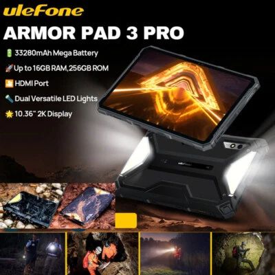 Ulefone Armor Pad 3 PRO Rugged Tablet PC Android Phone WIFI Mobile IP68 33280mAh - Image 1 of 4
