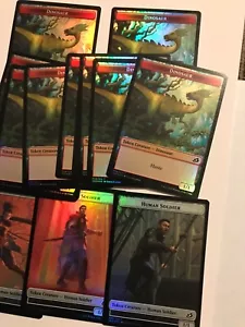 DINOSAUR - HUMAN SOLDIER Token (Foil) x15 : IKORIA Magic Gathering Mtg card; NM - Picture 1 of 4