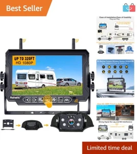 7'' Touch Key Monitoring System for RVs - 4 Cameras with Easy Installation - Picture 1 of 11