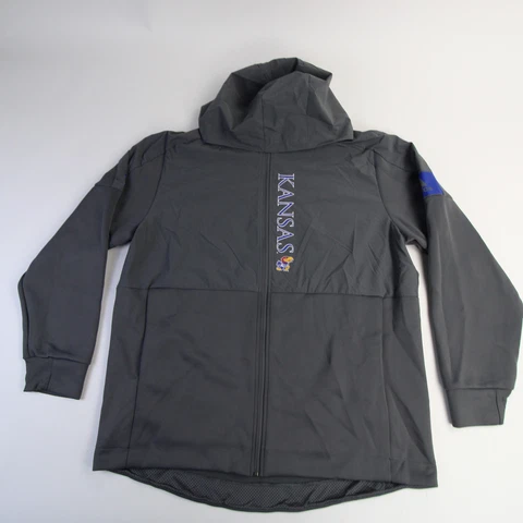 Kansas Jayhawks adidas Jacket Men's Gray Used Cover