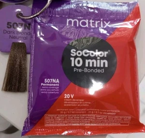 Matrix SoColor 10 Minute Hair Color & Developer 1 Pack 507NA Dark Blonde Natural - Picture 1 of 3