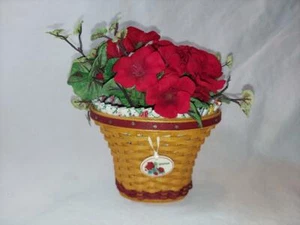 Longaberger May Serie Geranium Bonnie Basket 2005 Combo Miniatur Mini EUC - Bild 1 von 5